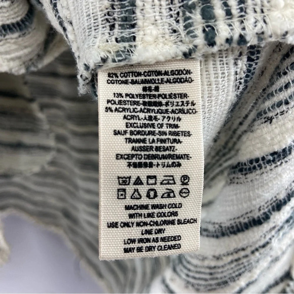 Free People Hideaway Tweed Henley Top Size XS Pockets, Oversized, Boho - Picture 11 of 11